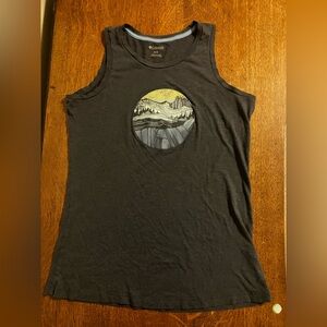 Columbia tank top with Mountain Graphic, blue, M